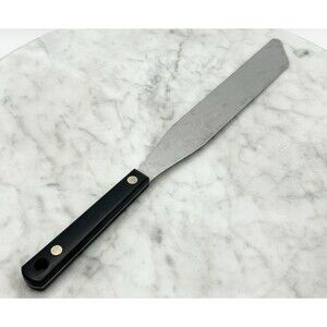 Vintage ACE Stainless Steel Icing Spatula Spreader 12" Long USA Black Handle
